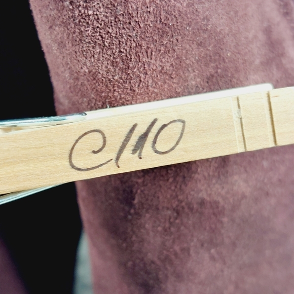 Esmara by Heidi Klum Burgundy Red Block Heel Elastic Gore Ankle Boots C110 - Picture 11 of 12